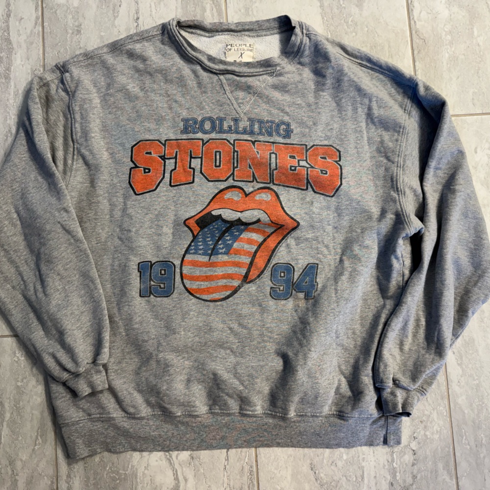 Rolling Stones Gray Sweatshirt
